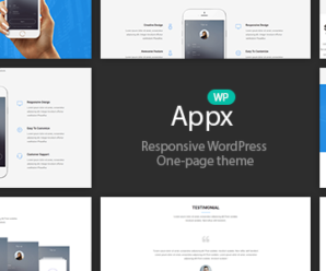 Appx – App Landing Page WordPress Theme