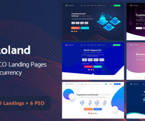 Cryptoland – ICO Landing Pages & Cryptocurrency HTML