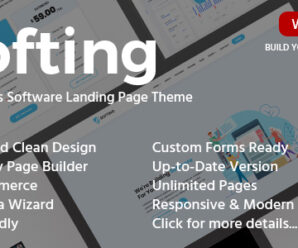 Softing – Software Landing Page WordPress Theme