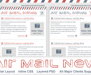 Air Mail News – Newsletter Email Template