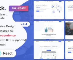 Landrick – React Landing Page Template