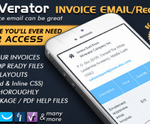 Invoice Template & Receipt Email + Mailchimp Editor Ready