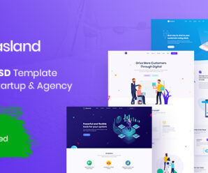 Saasland | MultiPurpose PSD Template for Startup & Agency