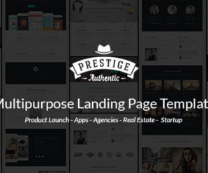 Prestige – Multi Purpose WordPress Landing Pages