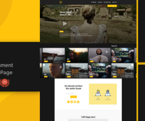 Tv-Entertainment Responsive Landing Page