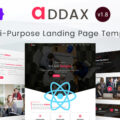 Addax – React Landing Page Template Collection