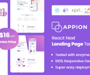 Appion – React Next Landing Page Template