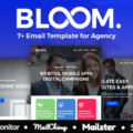 BLOOM – Multipurpose Agency Email Template With StampReady, Mailster, Mailchimp, Campaign Monitor