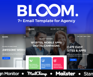 BLOOM – Multipurpose Agency Email Template With StampReady, Mailster, Mailchimp, Campaign Monitor