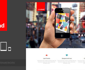 Crealand – Responsive app landing page
