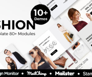 Fashion – Ecommerce Responsive Email Template With StampReady, Mailster, Mailchimp, Campaign Monitor