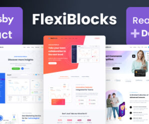 FlexiBlocks – React Gatsby Landing Page Templates