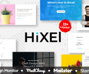 Hixel – Responsive Email Template for Agency 70+ Modules – StampReady Builder + Mailster & Mailchimp