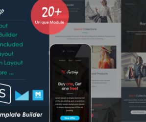 JustShop – Ecommerce Email + Drag & Drop Builder