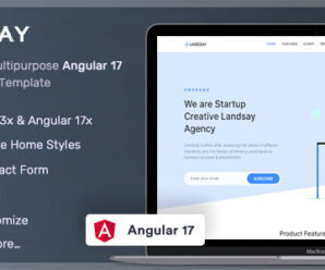 Landsay – Angular 17 Landing Page Template