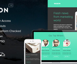 Mason – Responsive Email + Themebuilder Access