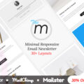 Miley | Minimal Responsive Email Template with Online Builder