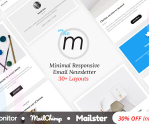 Miley | Minimal Responsive Email Template with Online Builder