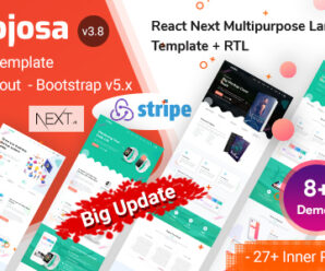 Mojosa – React Next.js Multipurpose Landing Page Template