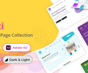 Deluxi – Figma Sketch and XD Landing Page Collection