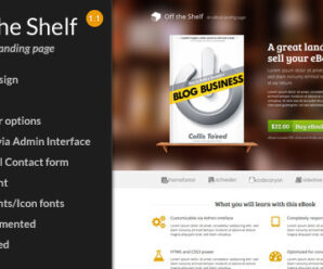 Off the Shelf – Responsive E-Book Landing Page