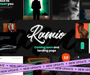 Ramio – Clean Coming Soon and Landing Page Template