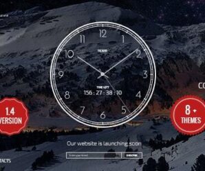 TICKER: Responsive Countdown Clock Landing Page