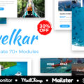 Travelkar – Responsive Email for Travel 70+ Modules – StampReady Builder + Mailster & Mailchimp