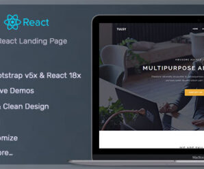 Tulsy – Multipurpose React Landing Page Template