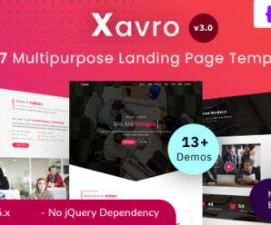 Xavro – Angular 17+ Multipurpose Landing Page Template