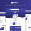 Appfit – App Landing Page Elementor Pro Template Kit