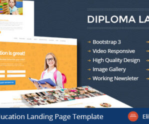 Diploma – Education Bootstrap Responsive Landing