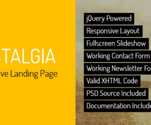 Nostalgia – Landing Page