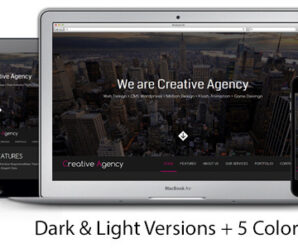 Creative Agency One Page Multipurpose Muse Template