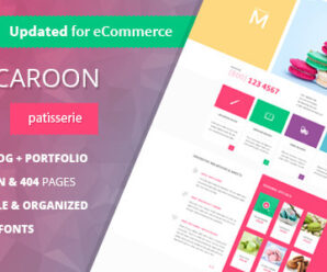 Macaroon – Creative Patisserie PSD Template