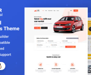 Car Rental WordPress Theme Landing Page