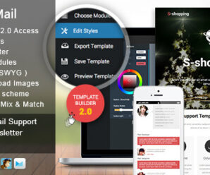 S-Shopping Responsive Email + Template Builder
