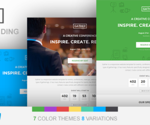 Event Landing Page Template – Gather