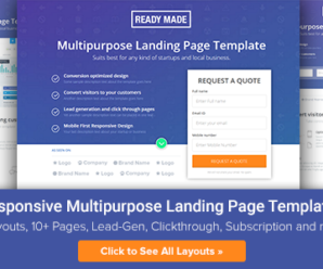 Multipurpose Landing Page Template – ReadyMade