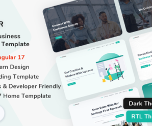 Upcover – Angular 17 Business Landing Page Template