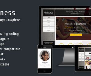 Brightness – One Page Template