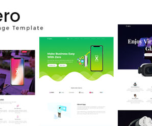 ZERO – App Landing Page