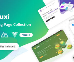 Veluxi – Vue JS Landing Page Collection