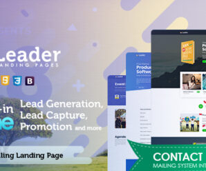 Landing Page Template – Leader