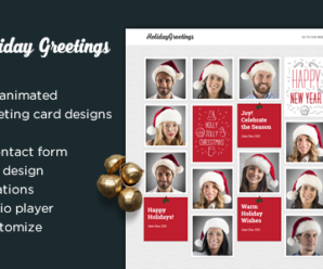 Holiday Greetings – Landing Page Greeting Card