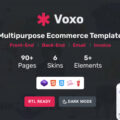 Voxo – eCommerce HTML + Admin + Email + Invoice Template