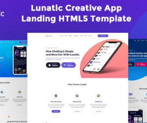 Lunatic App Landing Page