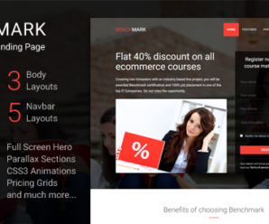 Benchmark – Multipurpose Landing Page Template