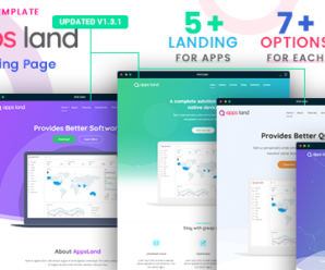 AppsLand – App Landing Page HTML Template