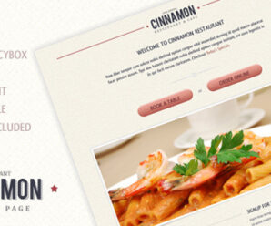 Cinnamon Landing Page